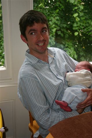 Andy McMeeking holding Nate