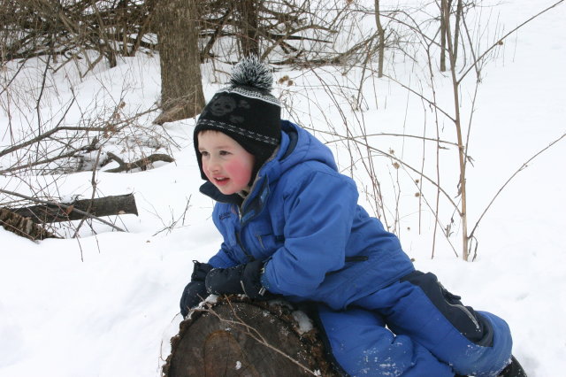 Alex in snow